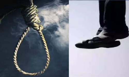 மனைவி இறந்த 4 நாளில் வாலிபர் தூக்கிட்டு சாவு