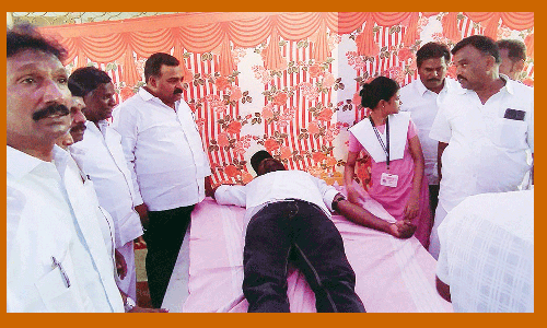 ரத்ததான முகாம்-நலத்திட்ட உதவிகள்