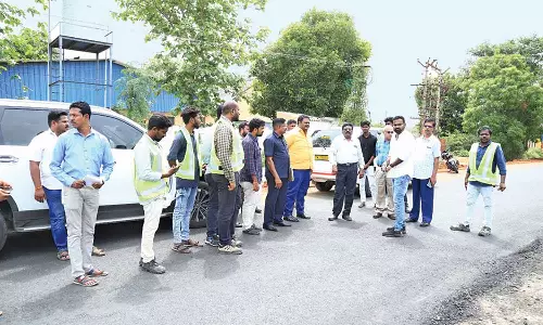 தஞ்சையில் இருந்து மன்னார்குடிவரை மாநில நெடுஞ்சாலை பணிகள்