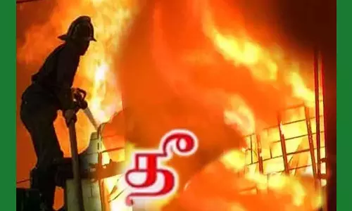 தனியார் நிறுவனத்தில் தீ விபத்து