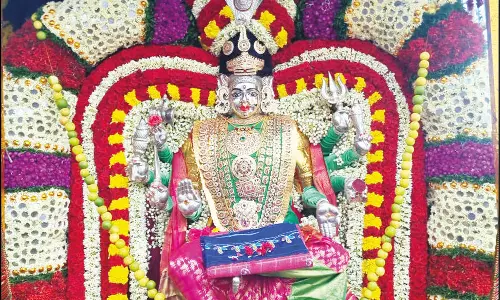 பானகல் கங்கையம்மன் கோவில் திருவிழா: பட்டு வஸ்திரம் சமர்ப்பணம்