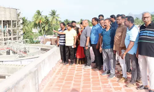 நாகர்கோவிலில் உள்ள கிருஷ்ணன்கோவில் குடிநீர் சுத்திகரிப்பு நிலையத்தில் மேயர் மகேஷ் ஆய்வு
