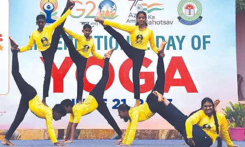 3 ஆயிரம் மாணவர்கள் பங்கேற்ற யோகாசன நிகழ்ச்சி