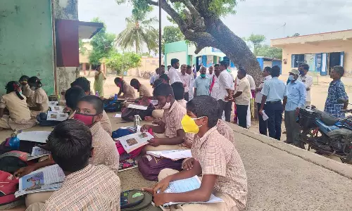 அரசு பள்ளியில் எம்.எல்.ஏ. ஆய்வு