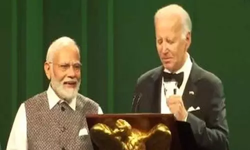 வெள்ளை மாளிகை விருந்து நிகழ்ச்சியில் கிரிக்கெட், நாட்டு நாட்டு பாடலை சுட்டிக்காட்டி பிரதமர் மோடி பேச்சு