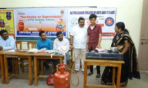 மாணவர்களுக்கு சமையல் எரிவாயு பாதுகாப்பு குறித்த விழிப்புணர்வு முகாம்