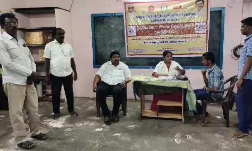 பெருங்களூர் மேல்நிலைப்பள்ளியில் பள்ளி மாணவர்களுக்கு சிறப்பு மருத்துவ முகாம்