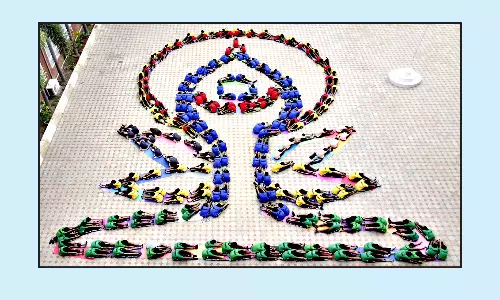 செல்லப்பன் வித்யாமந்திர் பள்ளியில் யோகா தின விழா