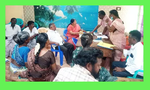 கமுதி புறவழிச்சாலைக்கு நிலம் வழங்கிய உரிமையாளர்