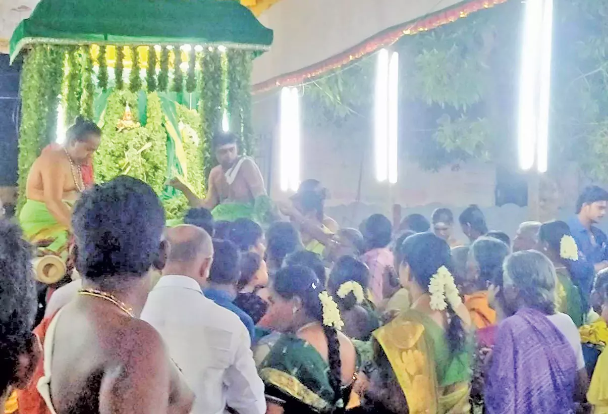 ஆறுமுகநேரி சோமநாத சுவாமி கோவிலில் பச்சை சாத்தி சப்பரபவனி