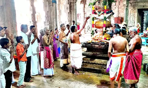 சொர்ணமூர்த்தீசுவரர் கோவில் திருவிழா  தொடங்கியது