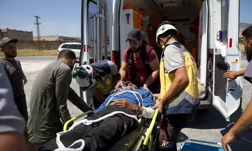 சிரியா சந்தையில் ரஷியா நடத்திய வான்வெளி தாக்குதல்- 2 குழந்தைகள் உள்பட 9 பேர் பலி