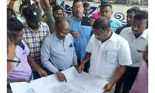 புதிய பஸ் நிலைய மேம்பாட்டு பணி