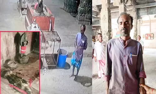 ஏகாம்பரேஸ்வரர் கோவிலில் சாமி கற்சிலைகள் உடைப்பு- பதிவேடுகள் தீ வைத்து எரிப்பால் பரபரப்பு