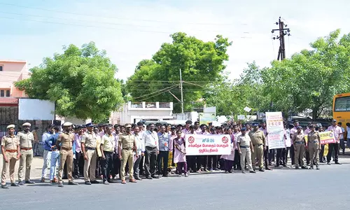 சங்கர் பாலிடெக்னிக் கல்லூரி சார்பில் போதை பொருட்கள் ஒழிப்பு விழிப்புணர்வு பேரணி