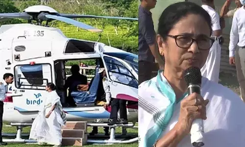 மோசமான வானிலை.. மம்தா பானர்ஜி சென்ற ஹெலிகாப்டர் அவசரமாக தரையிறக்கப்பட்டது