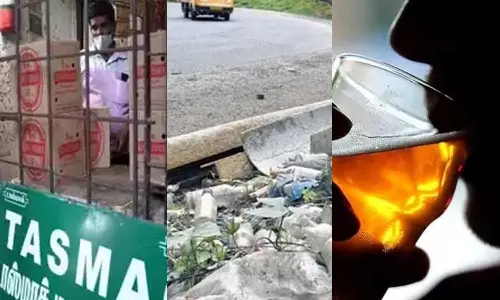 கடை முன்பு நின்று டீ குடிப்பது போல தெருக்களில் நின்று மது அருந்துகிறார்கள்- முகம் சுழிக்கும் பெண்கள்