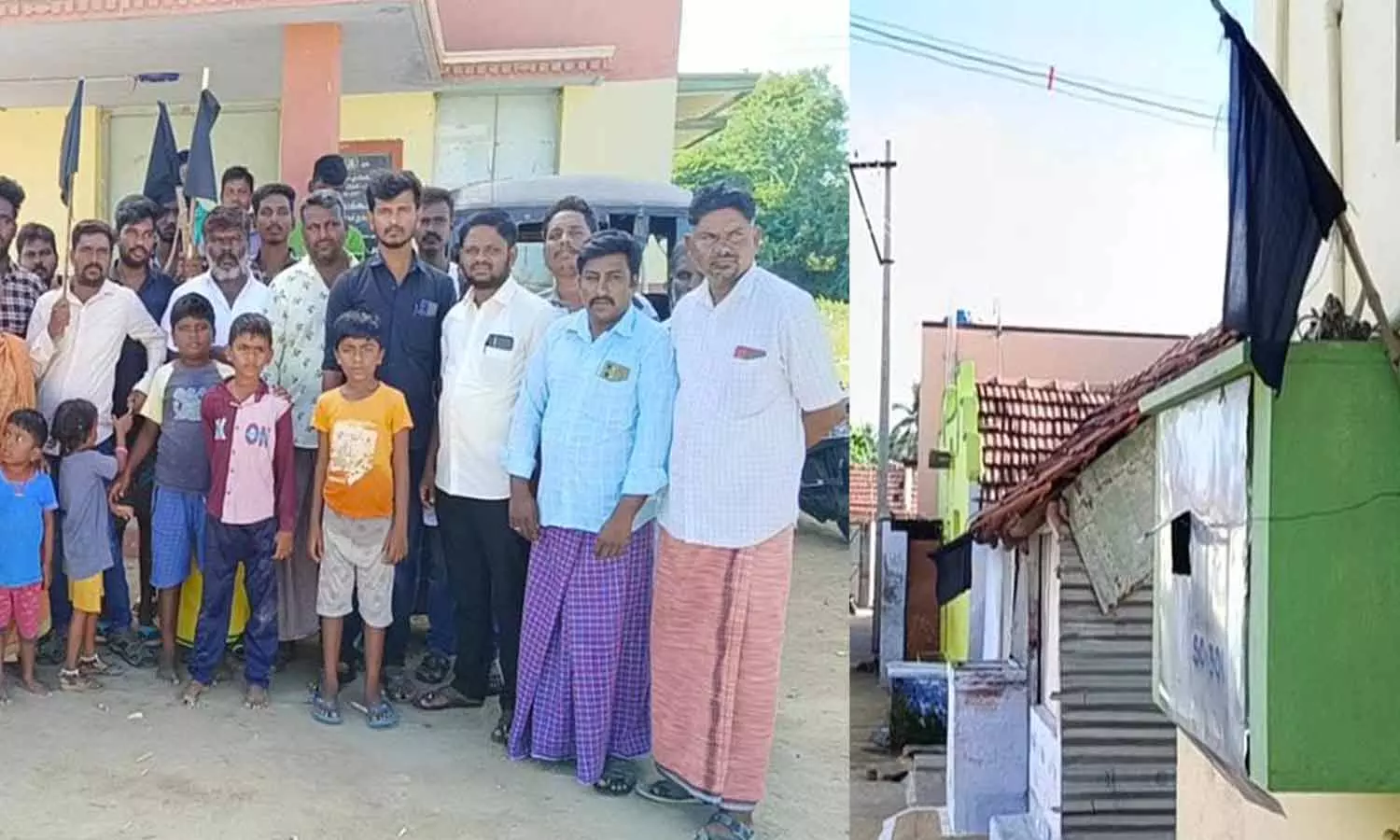 நம்பியூரில் மின்மயானம் அமைக்க எதிர்ப்பு தெரிவித்து வீடுகளில் கருப்பு கொடி ஏற்றி பொதுமக்கள் போராட்டம்