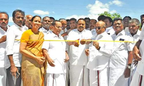 நெல்லை மத்திய மாவட்ட  தி.மு.க. அலுவலகம் திறப்பு- அமைச்சர் ராஜகண்ணப்பன் திறந்து வைத்தார்