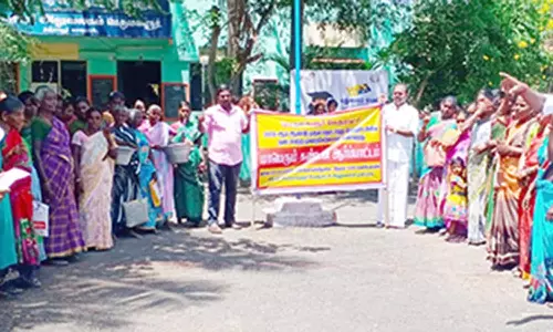 பெருமகளூரில் கண்டன ஆர்ப்பாட்டம்