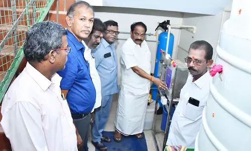 அரசு கல்லூரியில் குடிநீர் சுத்திகரிப்பு நிலையம்