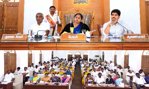 கோவை மாநகராட்சி கூட்டத்தில் எதிரொலித்த குடிநீர் தட்டுப்பாடு - கவுன்சிலர்கள் சரமாரி கேள்வி