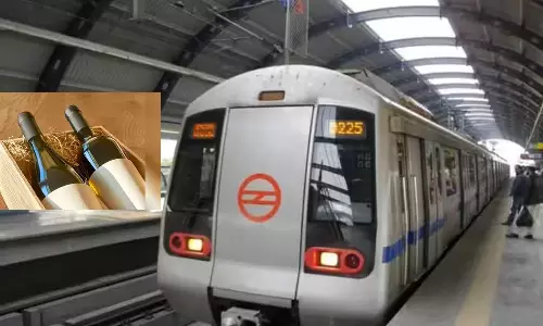 டெல்லி மெட்ரோவில் மது பாட்டில்கள் எடுத்து செல்ல அனுமதி