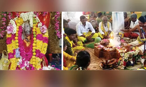 பேளூர் அங்காளம்மன் கோயிலுக்கு புதிய கொடிமரம்