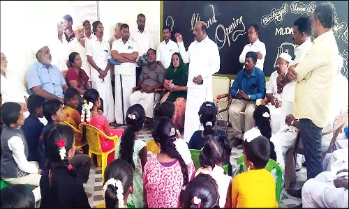 முதலியார்பட்டியில் ரூ.20 லட்சத்தில் புதிய ஊராட்சி ஒன்றிய பள்ளி கட்டிடம்-மனோஜ் பாண்டியன் எம்.எல்.ஏ. திறந்து வைத்தார்