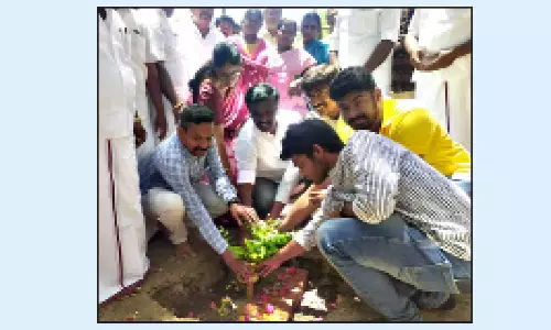 ரெயில் நிலைய விரிவாக்க பணி தொடக்க விழா