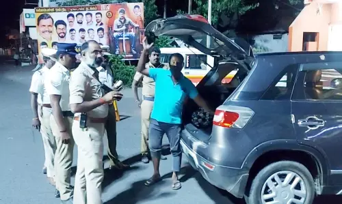 தருமபுரியில்   இரவு முழுவதும் போலீசார் வாகன சோதனை