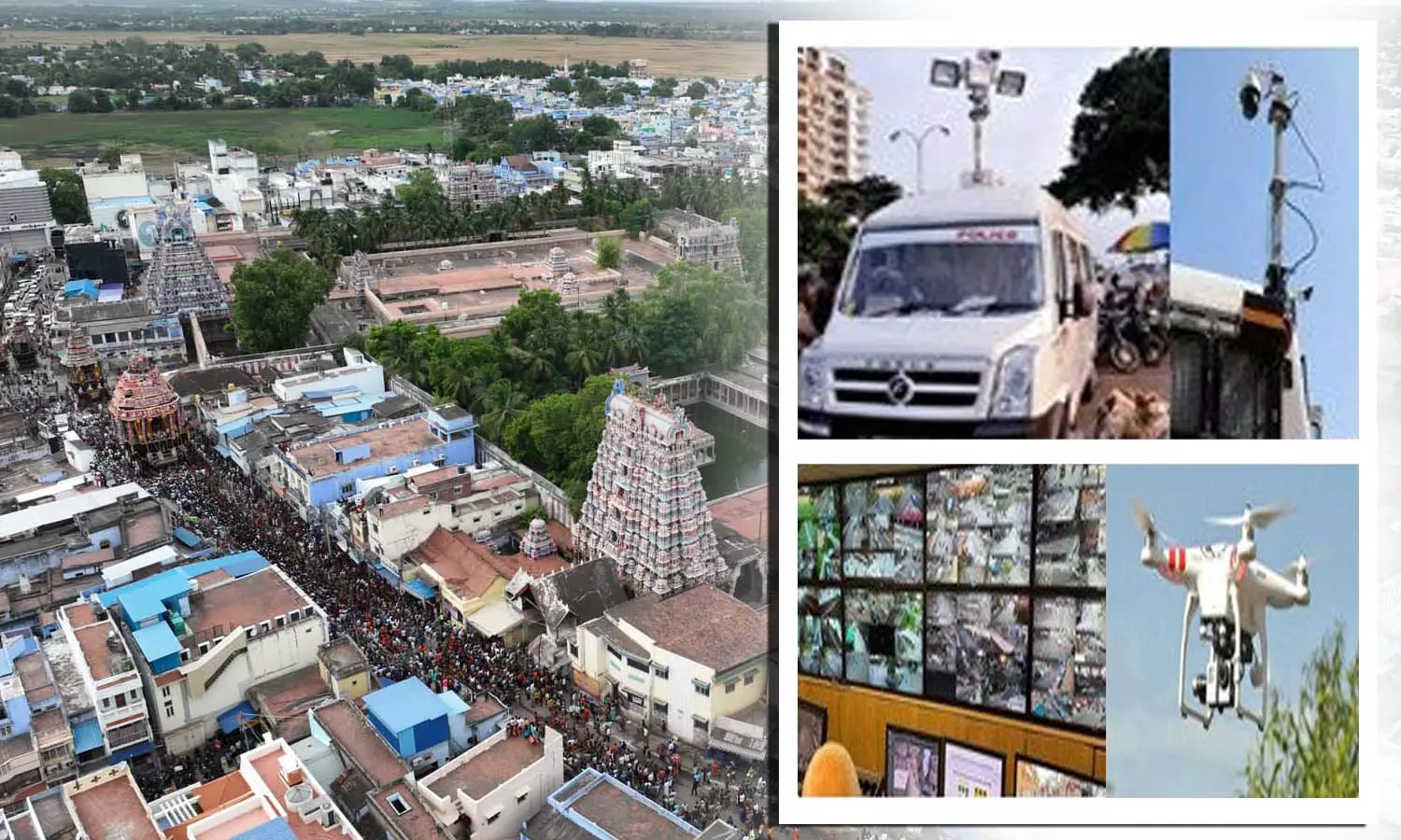 சுழலும் காமிராக்கள் மூலம் கண்காணிப்பு சுழலும் காமிராக்கள் மூலம் கண்காணிப்பு