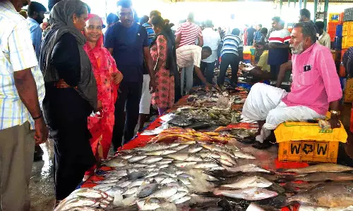 கோவையில் மீன், இறைச்சி கடைகளில் குவிந்த பொதுமக்கள்