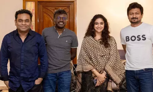 மீண்டும் கேக் வெட்டி கொண்டாடிய மாமன்னன் படக்குழு