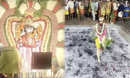 மாகரல் கண்டிகை கிராமத்தில் ஸ்ரீ திரௌபதி அம்மன் திருக்கோவிலில் தீமிதி திருவிழா