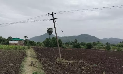 சாய்ந்த மின்கம்பம்