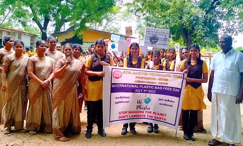 சிவசக்தி வித்யாலயா பள்ளி சார்பில் பிளாஸ்டிக் ஒழிப்பு விழிப்புணர்வு பேரணி