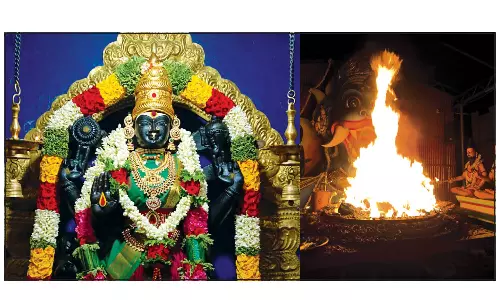 குரு பவுர்ணமியையொட்டி ஓசூர் பிரத்தியங்கிரா தேவி கோவிலில் சிறப்பு பூஜைகள்
