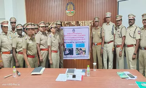 கள்ளக்குறிச்சி எஸ்.பி அலுவலகத்தில் பாலியல் குற்றங்களிலிருந்து பெண் குழந்தைகளை பாதுகாப்பது குறித்த விழப்புணர்வு