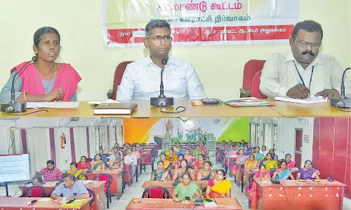 பெண்கள் சுயமான முடிவெடுத்து கிராம ஊராட்சிகள் முன்னேற்றத்திற்கு பாடுபட வேண்டும் - கலெக்டர் ஸ்ரீதர் பேச்சு