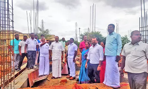 நாங்குநேரியில் யூனியன் அலுவலக புதிய கட்டிட பணியை சபாநாயகர் திடீர் ஆய்வு
