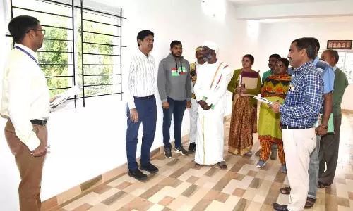 நடுஹட்டி ஊராட்சியில் ரூ.35 லட்சம் மதிப்பில் வளர்ச்சித்திட்ட பணிகள் - கலெக்டர் அம்ரித் நேரில் ஆய்வு