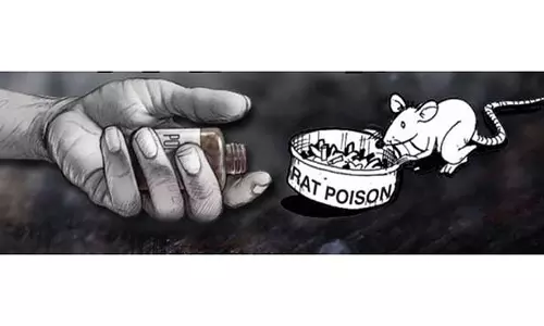 மனைவி கோபித்து சென்றதால் கணவர் எலி மருந்து சாப்பிட்டு தற்கொலை