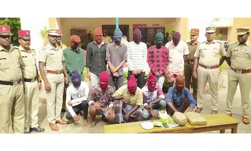 கஞ்சா மொத்தமாக வாங்கி புதுவையில் விற்பனை செய்த கும்பல் சிக்கியது