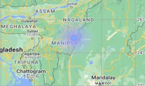 மணிப்பூரில் நில அதிர்வு- ரிக்டர் அளவில் 3.3 ஆக பதிவு