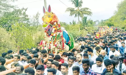 எம்.சூரக்குடியில் புரவி எடுப்பு திருவிழா