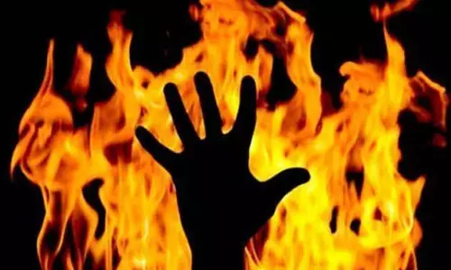 தீ விபத்தில் மூதாட்டி உடல் கருகி பலி