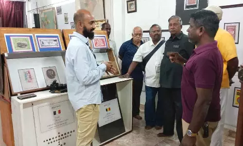 பிரெஞ்சு - இந்திய உறவு தபால் தலை கண்காட்சி