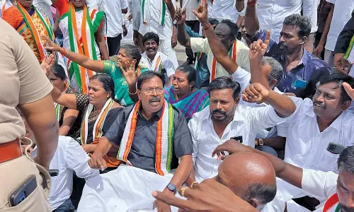 பா.ஜனதா அரசை தூக்கி எறியும் நாள் நெருங்கிவிட்டது - ரூபி மனோகரன் எம்.எல்.ஏ. ஆவேசம்