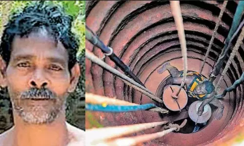 கிணற்று மண் சரிவில் சிக்கிய தமிழக தொழிலாளி பிணமாக மீட்பு- 50 மணி நேர போராட்டம் பலனளிக்கவில்லை